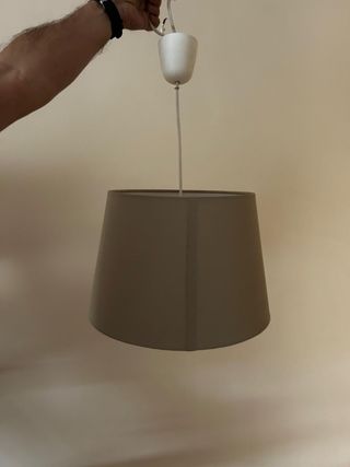 2 Lamparas de Techo Greige (gris/beige) Colgante