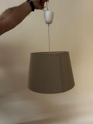 2 Lamparas de Techo Greige (gris/beige) Colgante