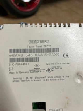 SIMATIC TOUCH PANEL TP170B