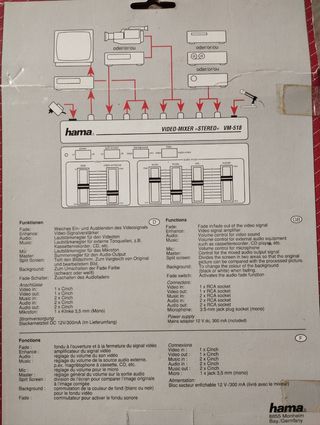 Mesa mezcla Hama VM 518