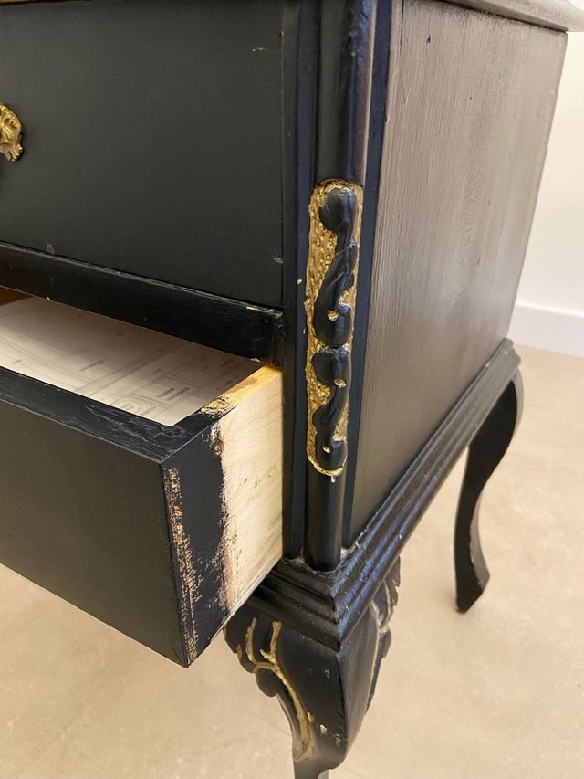 Mesilla rustica con dos cajones