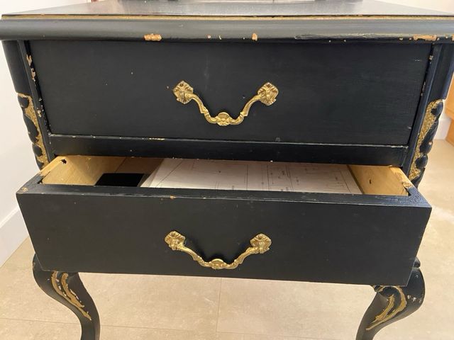 Mesilla rustica con dos cajones