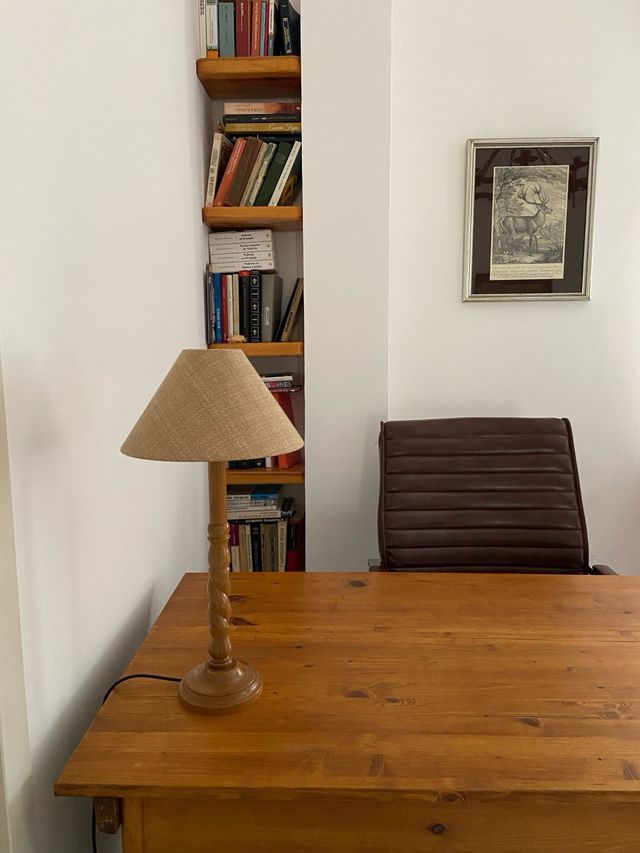 Lamparita rustica de madera