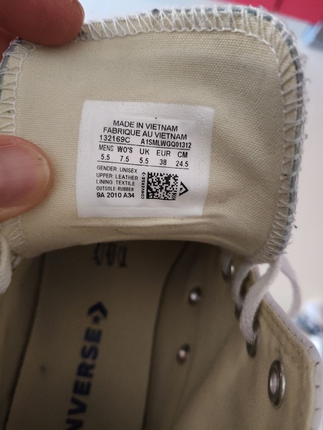 Botas piel Converse talla 38