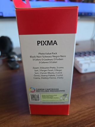 Cartuchos de tinta Canon y papel fotográfico x50