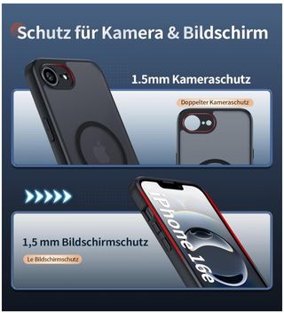 Funda Magnética iPhone 16e 2025 + 2 Prot. Pantalla