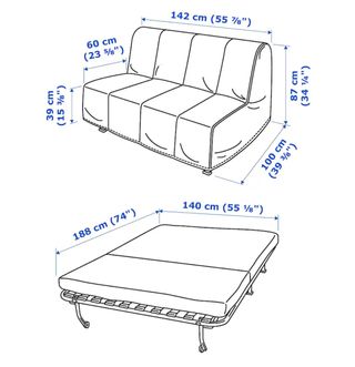 Sofa cama Lycksele Ikea