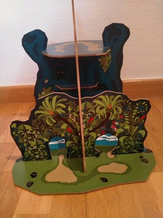 Volcán madera dinosaurio