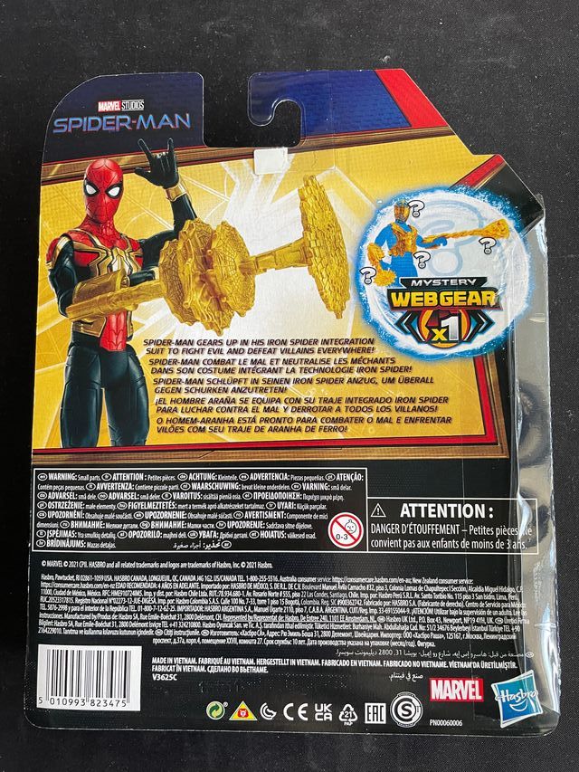 FIGURA MARVEL SPIDER-MAN MYSTERY WEB GEAR