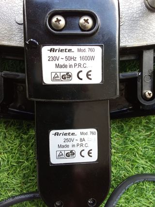 Parrilla eléctrica c/tapa de cristal y termostato