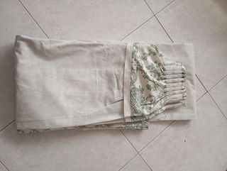 2 juegos de cortinas con bando para ventana grande