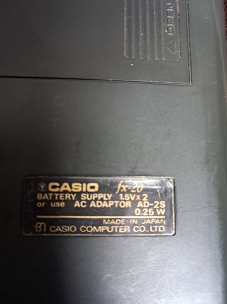 CALCULADORA CASIO FX 20 VINTAGE