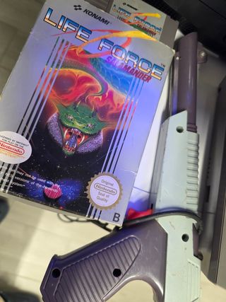Nintendo NES mandos juegos pistola manuales