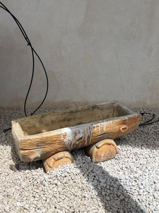 Jardinera de troncos