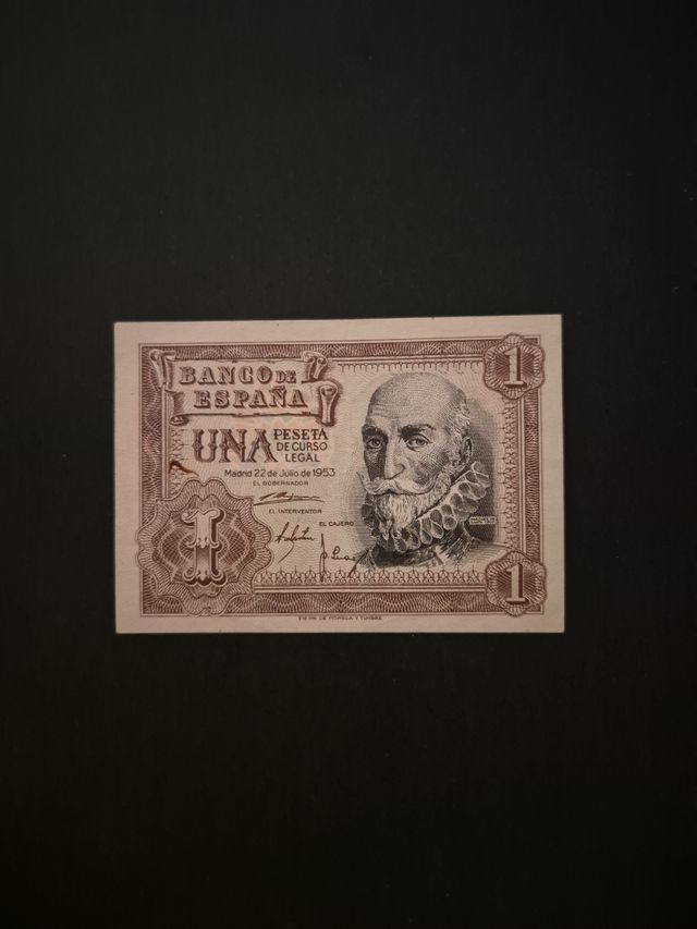 Billete de 1 peseta Madrid Julio de 1953