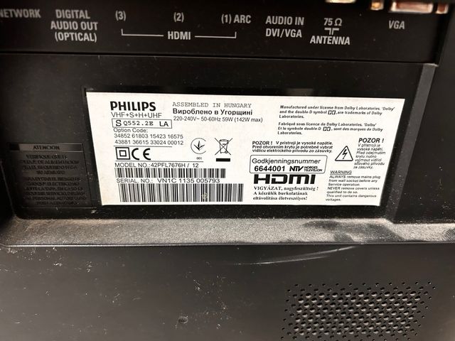 Tv philips ambilight 42 pulgadas