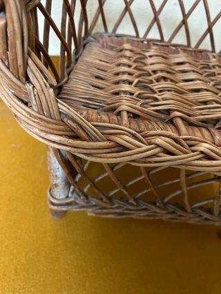 Silla mimbre tamaño infantil