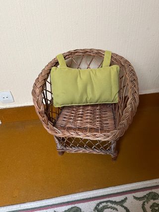 Silla mimbre tamaño infantil