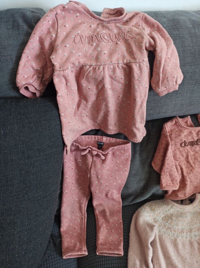 Lote de ropa bebé niña