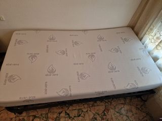 Cama articulada con colchón y colchoneta inflable