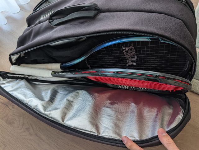 Saco tennis Wilson Federer DNA