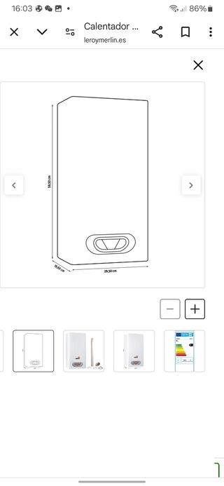 Caldera de gas Cointra