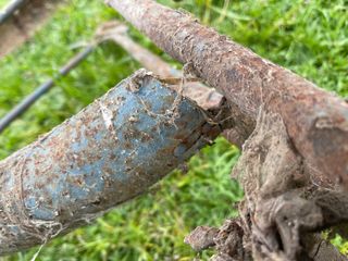 Guardabarros trasero azul