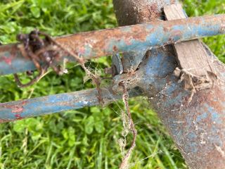 Guardabarros trasero azul