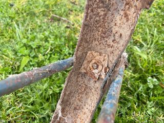 Guardabarros trasero azul