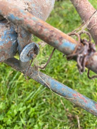 Guardabarros trasero azul