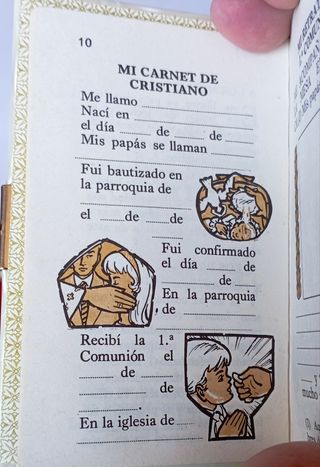Libro mi primera comunión años 70-80