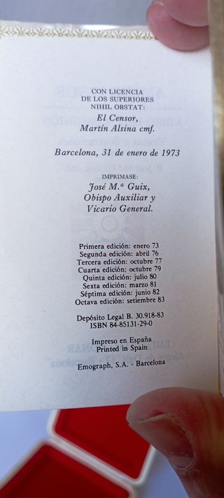 Libro mi primera comunión años 70-80