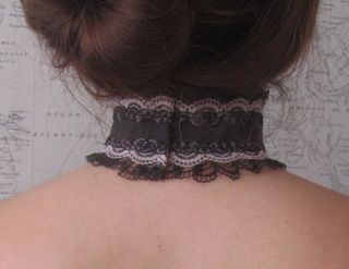 Gargantilla Pink Butterfly Gótica Steampunk