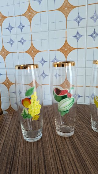 Juego vasos vintage
