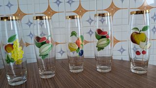 Juego vasos vintage