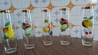 Juego vasos vintage