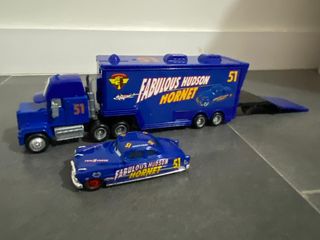 camión y coche de metal de Cars  Hudson Hornet 51