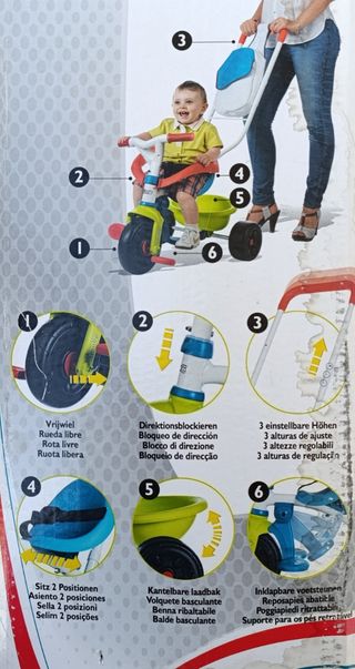 Triciclo "Be move confort", de Smoby.