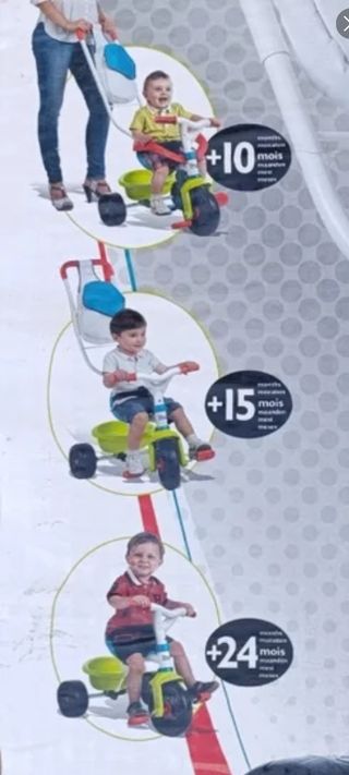 Triciclo "Be move confort", de Smoby.