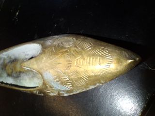 Posacenere pantofola in ottone