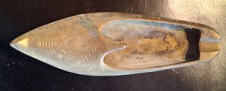 Posacenere pantofola in ottone