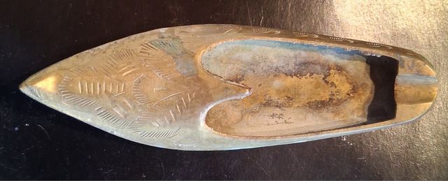 Posacenere pantofola in ottone