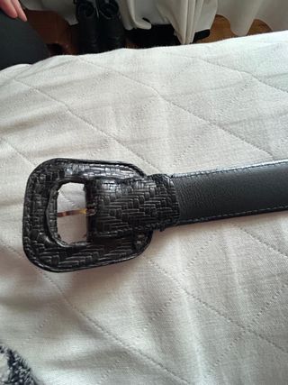Cinturón piel negro