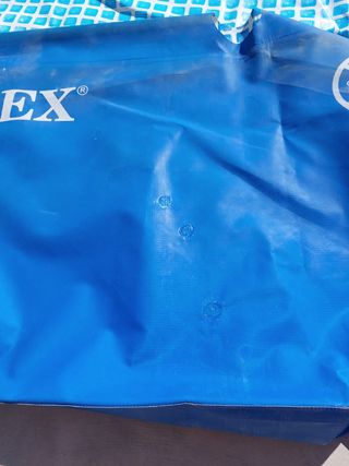 Depuradora y piscina desmontable