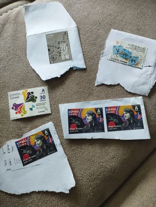 Lote de 6 sellos usados