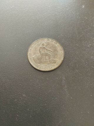 Moneda 5 céntimos 1870 Gob.Provisional OM