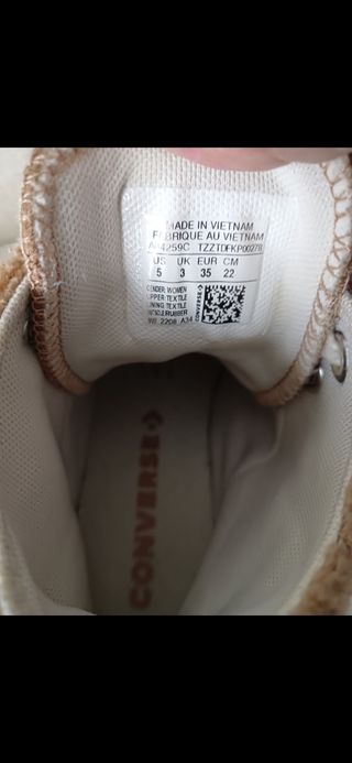 Converse chuck Taylor move con plataforma.