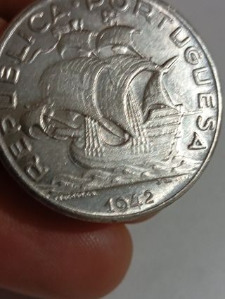 Moeda portuguesa 10$ 1942 raríssima