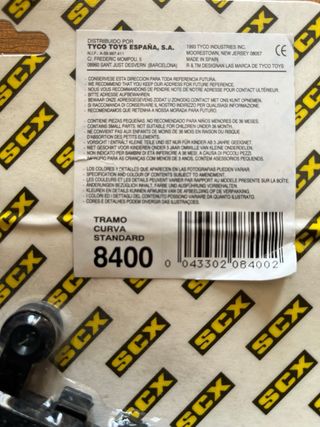 Tramo curva estandar scalextric precintado