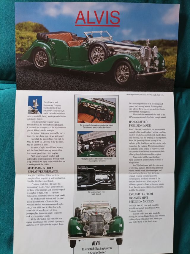 FRANKLIN MINT 1:24, 1938 Alvis 4,3 Litre